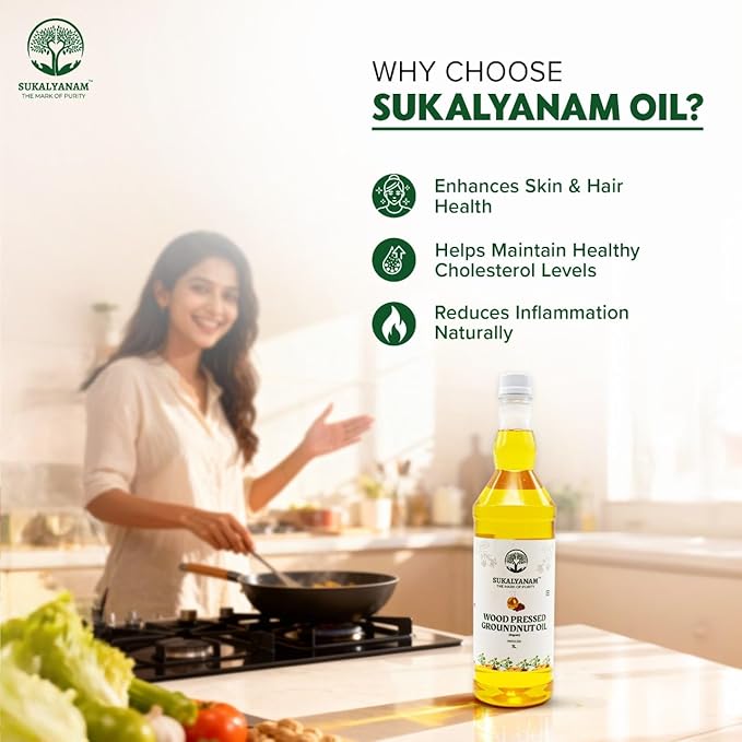 Wood Pressed Ground Oil 1 Litre